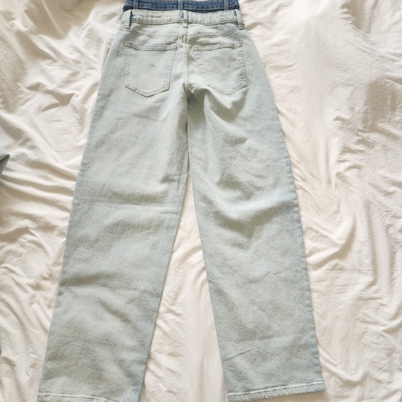 Light Blue Denim Jeans, Wild Fable Double Waist High Rise Relaxed 90s. Size 2. - Picture 5 of 7